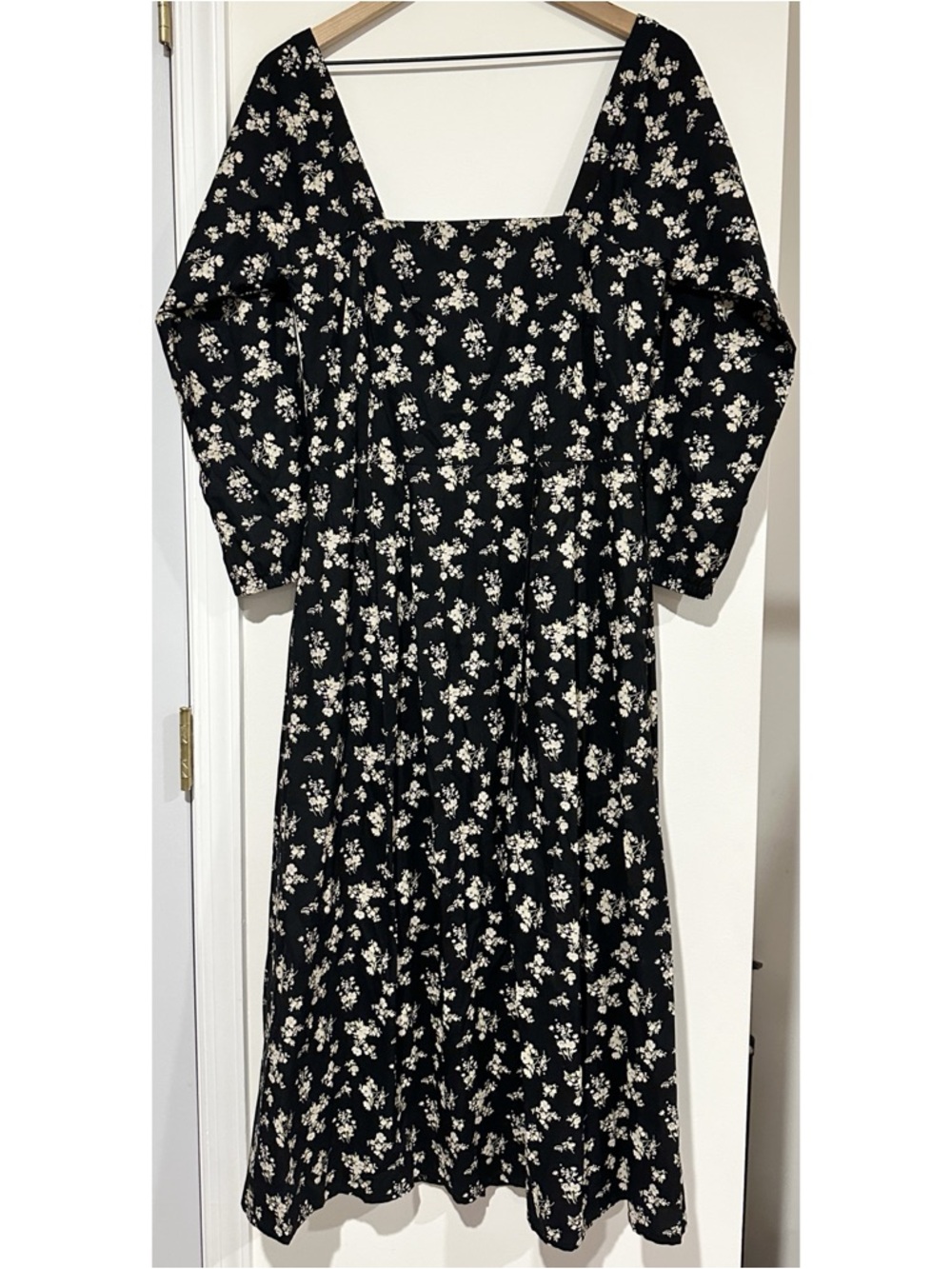 VETTA Square Neck Midi Dress Floral - Picture 5 of 11